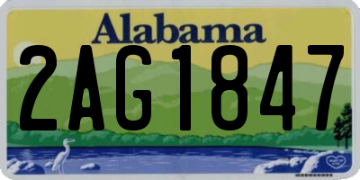 AL license plate 2AG1847