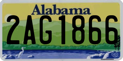 AL license plate 2AG1866