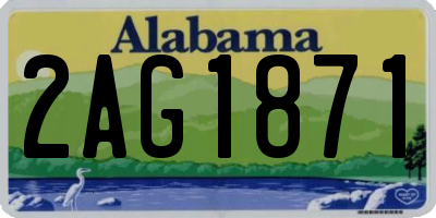 AL license plate 2AG1871