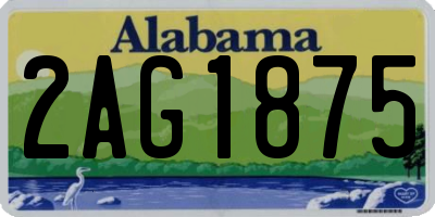 AL license plate 2AG1875