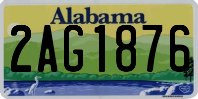 AL license plate 2AG1876