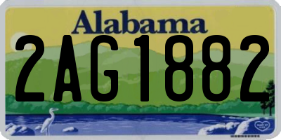 AL license plate 2AG1882