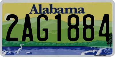 AL license plate 2AG1884