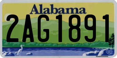 AL license plate 2AG1891
