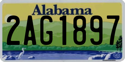 AL license plate 2AG1897