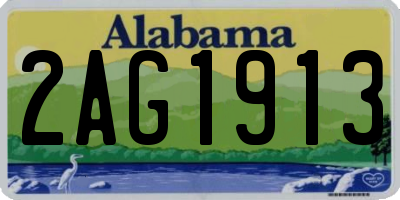 AL license plate 2AG1913