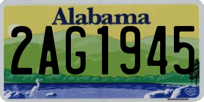 AL license plate 2AG1945