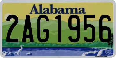 AL license plate 2AG1956