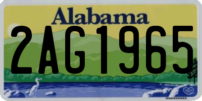 AL license plate 2AG1965