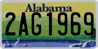 AL license plate 2AG1969
