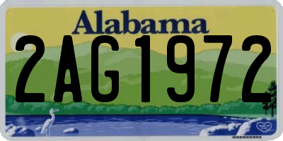 AL license plate 2AG1972