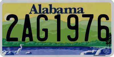 AL license plate 2AG1976