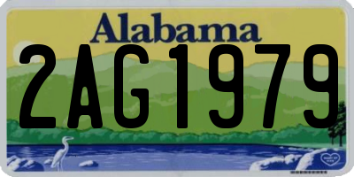 AL license plate 2AG1979