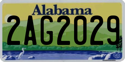 AL license plate 2AG2029