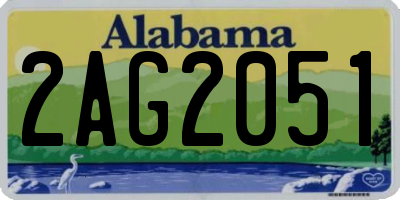 AL license plate 2AG2051