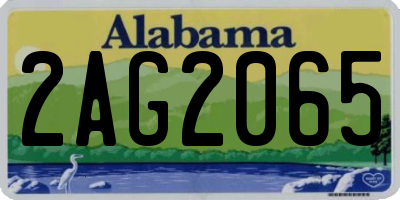 AL license plate 2AG2065