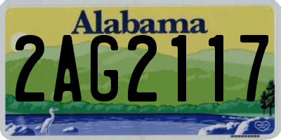 AL license plate 2AG2117