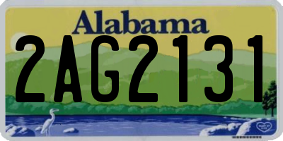 AL license plate 2AG2131