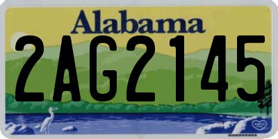 AL license plate 2AG2145