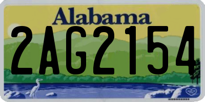 AL license plate 2AG2154