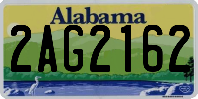 AL license plate 2AG2162