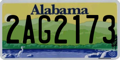 AL license plate 2AG2173