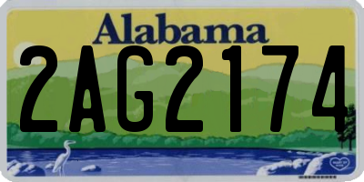 AL license plate 2AG2174