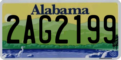 AL license plate 2AG2199