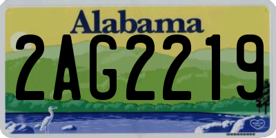 AL license plate 2AG2219