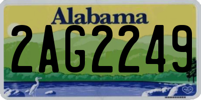 AL license plate 2AG2249