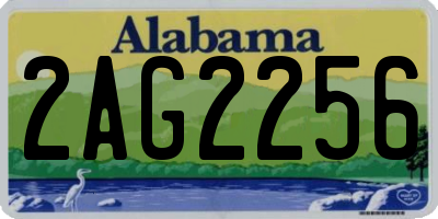 AL license plate 2AG2256