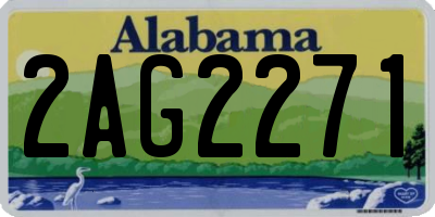 AL license plate 2AG2271