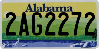 AL license plate 2AG2272