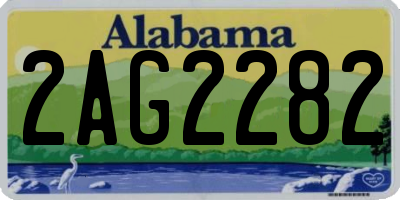 AL license plate 2AG2282