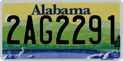 AL license plate 2AG2291