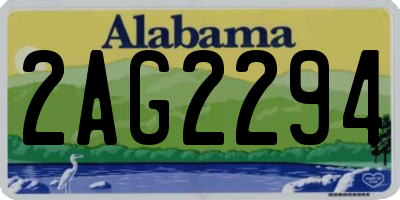 AL license plate 2AG2294