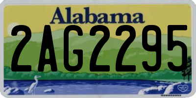 AL license plate 2AG2295