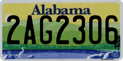 AL license plate 2AG2306