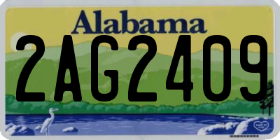AL license plate 2AG2409