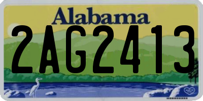 AL license plate 2AG2413