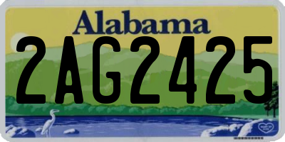 AL license plate 2AG2425