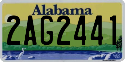 AL license plate 2AG2441