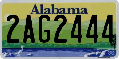 AL license plate 2AG2444
