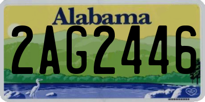 AL license plate 2AG2446