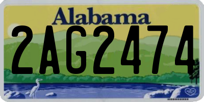 AL license plate 2AG2474