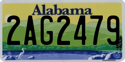 AL license plate 2AG2479