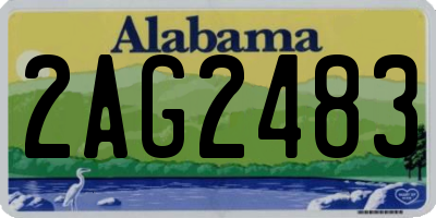 AL license plate 2AG2483