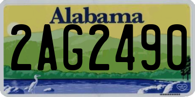 AL license plate 2AG2490