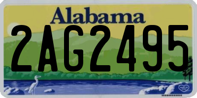 AL license plate 2AG2495