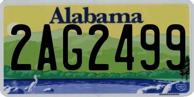 AL license plate 2AG2499